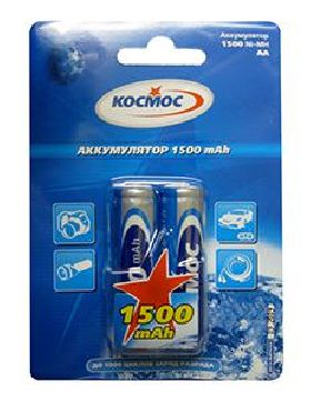 Аккумулятор Космос АА 1500mAh Ni-MH 1шт